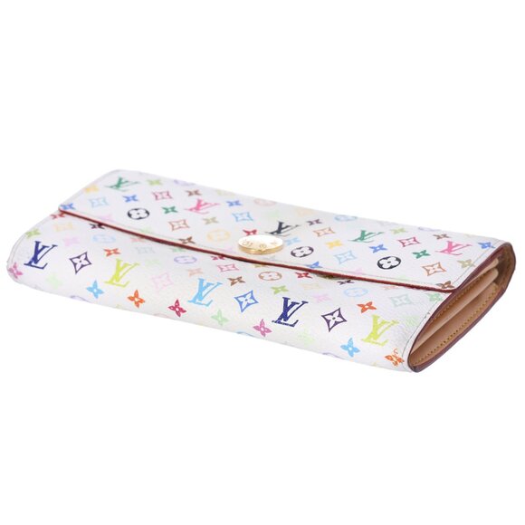 Louis Vuitton x Murakami Envelope Wallet Multicolor Monogram M60004 White - Picture 3 of 6